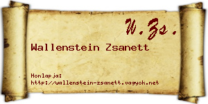 Wallenstein Zsanett névjegykártya